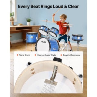 VEVOR Σετ Τυμπάνων για Παιδιά 5 Τεμαχίων (Μπλε) WJTJZGTLS5JT7Q6C9001V0