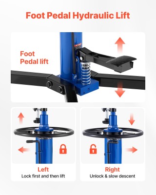 VEVOR Υδραυλικός Γρύλος Μετάδοσης, Χωρητικότητα Ανύψωσης 0.75 Τόνου...