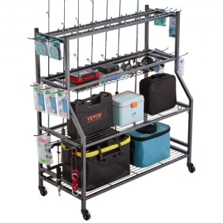 VEVOR Κινητό Ράφι Οργάνωσης Καλάμιων Ψαρέματος με ρόδες ZLKYLZYCWJ1... VEVOR Κινητό Ράφι Οργάνωσης Καλάμιων Ψαρέματος με ρόδες ZLKYLZYCWJ1...