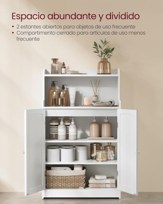 VASAGLE Ντουλάπι Μπάνιου 60x30x110cm με Ρυθμιζόμενα Ράφια και Ασφαλ... VASAGLE Ντουλάπι Μπάνιου 60x30x110cm με Ρυθμιζόμενα Ράφια και Ασφαλ...