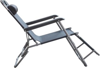 BAKAJI  Καρέκλα Πολυθρόνα Εξωτερικού Χώρου Κήπου Ανακλινόμενη σε Ξα...