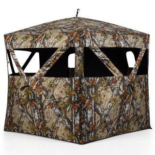 Costway Φορητό Καμουφλαρισμένο Popup Κυνηγετικό Σκηνικό 140x140x176...