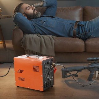 VEVOR Φορητός Συμπιεστής Αέρα PCP, 4500PSI/30Mpa με Ενσωματωμένο Με...