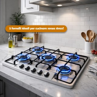 BAKAJI Πλατό Μαγειρέματος Inox 75cm με Μαντεμένιες Εστίες και Σχάρε... BAKAJI Πλατό Μαγειρέματος Inox 75cm με Μαντεμένιες Εστίες και Σχάρε...