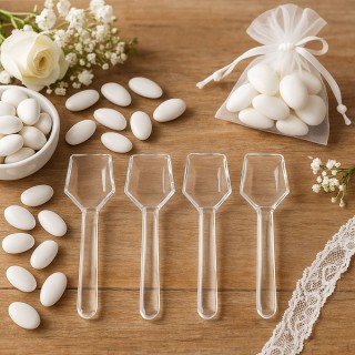 Villa dEste Home Σετ 4 Κουταλάκια Γλυκού από Βοριοπυριτικό Γυαλί Gl...