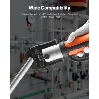 VEVOR Πιεστική Σιαγόνα V22 22mm για Αγωγούς Ανοξείδωτου Χάλυβα V-Tύ...