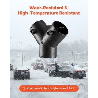 VEVOR Σύνδεσμος Θέρμανσης Ντίζελ 75mm, Αξεσουάρ 3 Δρόμων Y, για Σωλ...