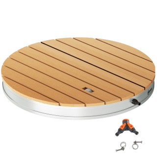 Outsunny Φορητό Ντους Κήπου 4μ με Ρυθμιζόμενους Πίδακες, Ξύλινη Όψη... Outsunny Φορητό Ντους Κήπου 4μ με Ρυθμιζόμενους Πίδακες, Ξύλινη Όψη...