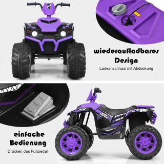 Costway Παιδικό Ηλεκτροκίνητο Mini Quad 12V με Φώτα και Μουσική - Μ... Costway Παιδικό Ηλεκτροκίνητο Mini Quad 12V με Φώτα και Μουσική - Μ...