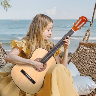 VEVOR Κλασική Κιθάρα για Αρχάριους με Σετ Αξεσουάρ, Φυσικό Χρώμα JB... VEVOR Κλασική Κιθάρα για Αρχάριους με Σετ Αξεσουάρ, Φυσικό Χρώμα JB...