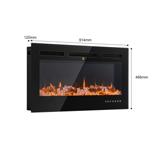 BAKAJI Ηλεκτρικό Τζάκι Livigno Εντοιχισμένο Θερμαντικό Τζάκι Τοίχου... BAKAJI Ηλεκτρικό Τζάκι Livigno Εντοιχισμένο Θερμαντικό Τζάκι Τοίχου...