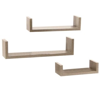 BAKAJI Σετ 3 Μοντέρνα Ράφια Τοίχου Σχεδιασμού με Άκρα Ράφι Δρυς 0... BAKAJI Σετ 3 Μοντέρνα Ράφια Τοίχου Σχεδιασμού με Άκρα Ράφι Δρυς 0...