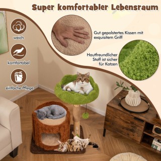 Costway Πολυλειτουργικός Πύργος Γάτας με Ευρύχωρη Πλατφόρμα και Ιδι... Costway Πολυλειτουργικός Πύργος Γάτας με Ευρύχωρη Πλατφόρμα και Ιδι...