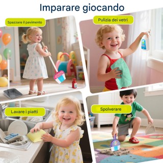 BAKAJI Σετ Καθαρισμού για Παιδιά Τρόλεϊ Ροζ Εκπαιδευτικά Αξεσουάρ Ι... BAKAJI Σετ Καθαρισμού για Παιδιά Τρόλεϊ Ροζ Εκπαιδευτικά Αξεσουάρ Ι...