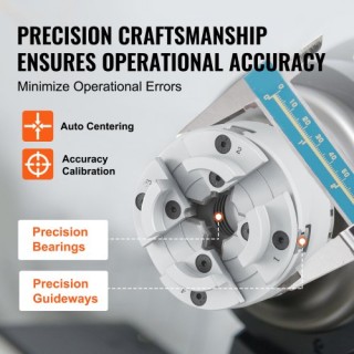 VEVOR KP2-3/4 Τόρνος Τσοκ, 4-Σιαγόνες 2.75, Αυτοκεντρούμενο Εργαλεί... VEVOR KP2-3/4 Τόρνος Τσοκ, 4-Σιαγόνες 2.75, Αυτοκεντρούμενο Εργαλεί...