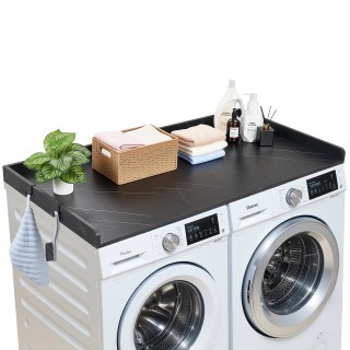 VEVOR Πάγκος για Πλυντήριο και Στεγνωτήριο 137 x 69,9 cm, Μαύρος, Α...
