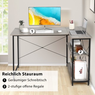 Costway Γωνιακό Γραφείο Υπολογιστή σε Σχήμα L με Μεγάλο Αποθηκευτι... Costway Γωνιακό Γραφείο Υπολογιστή σε Σχήμα L με Μεγάλο Αποθηκευτι...