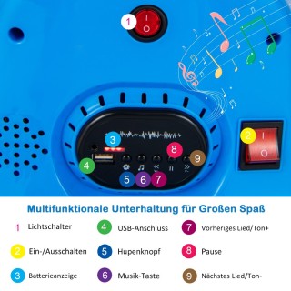 Costway Παιδικό Αυτοκινητάκι Συγκρουόμενο 6V με LED Φώτα, Μουσική ... Costway Παιδικό Αυτοκινητάκι Συγκρουόμενο 6V με LED Φώτα, Μουσική ...