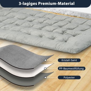 Costway  Άνετο Μαξιλάρι Ξαπλώστρας από Κρυστάλλινο Βελούδο για Εξωτ...