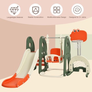 Costway Πολύχρωμο Παιδικό Σετ Παιχνιδιού 6-σε-1 με Τσουλήθρα, Κούν... Costway Πολύχρωμο Παιδικό Σετ Παιχνιδιού 6-σε-1 με Τσουλήθρα, Κούν...