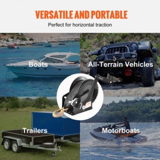 Χειροκίνητος Βίντσι VEVOR 1600 lbs για Σκάφος/Τρέιλερ  CYSDJP1600BD...