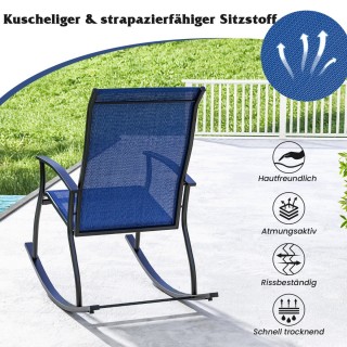 Costway Σετ 2 Κουνιστές Καρέκλες με ψηλή πλάτη και αναπνεύσιμο ύφασ... Costway Σετ 2 Κουνιστές Καρέκλες με ψηλή πλάτη και αναπνεύσιμο ύφασ...