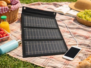 Verk Group Φορητό Πτυσσόμενο Ηλιακό Πάνελ 20W με USB Φορτιστή (Sola...