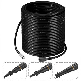 BAKAJI Σωλήνας Καθαρισμού Υψηλής Πίεσης 30 Μέτρων με Τσάντα για Πλυ...