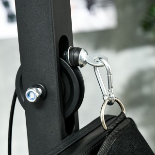 SPORTNOW Πολυλειτουργικός Σταθμός Γυμναστικής με Lat Machine, Ρυθμι...