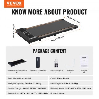 Διάδρομος VEVOR για Περπάτημα στο Γραφείο ή το Σπίτι  ZBJBKPDDJ063O...