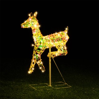 BAKAJI  Φωτεινό Χριστουγεννιάτικο Διακοσμητικό Εξωτερικού Χώρου Ελά...