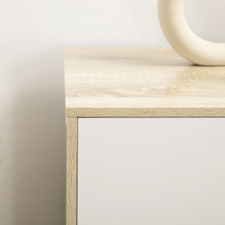 HOMCOM  Συρταριέρα 6 Συρταριών με Χειρολαβές Σκαλισμένες σε Ξύλο, 1...