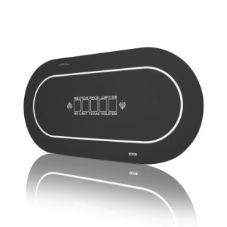 Πτυσσόμενο Τραπέζι Πόκερ VEVOR 70x35 εκ. για 6-8 Παίκτες με Τσάντα ...