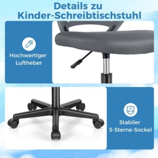 Παιδική καρέκλα γραφείου Χρώματος Γκρι COSTWAY CB10620GR Παιδική καρέκλα γραφείου Χρώματος Γκρι COSTWAY CB10620GR