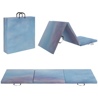 HOMCOM Πτυσσόμενο στρώμα γυμναστικής 180 cm, πάχους 5 cm, με λαβές,... HOMCOM Πτυσσόμενο στρώμα γυμναστικής 180 cm, πάχους 5 cm, με λαβές,...