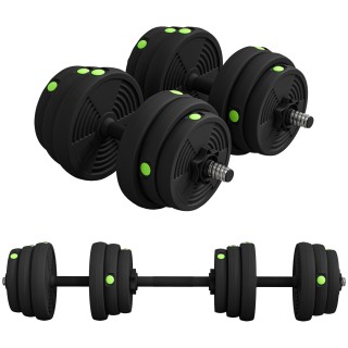 SPORTNOW Σετ 2 σε 1 με 2 Μετατρεπόμενους Αλτήρες σε Μπάρα, 25 kg, Μ... SPORTNOW Σετ 2 σε 1 με 2 Μετατρεπόμενους Αλτήρες σε Μπάρα, 25 kg, Μ...