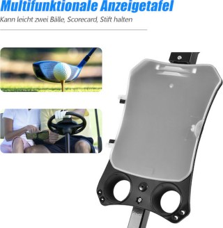 Costway Καρότσι Γκολφ 2 Τροχών με Ατσάλινη Βάση Σημειώσεων - Μαύρο ... Costway Καρότσι Γκολφ 2 Τροχών με Ατσάλινη Βάση Σημειώσεων - Μαύρο ...