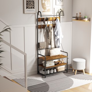 HOMCOM Καλόγερος Εισόδου με Ράβδο, 10 Γάντζους, Πάγκο και Παπουτσοθ... HOMCOM Καλόγερος Εισόδου με Ράβδο, 10 Γάντζους, Πάγκο και Παπουτσοθ...