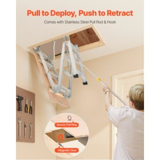 VEVOR Αντιολισθητική & Εργονομική Αλουμινένια Σκάλα Σοφίτας 170KG Z... VEVOR Αντιολισθητική & Εργονομική Αλουμινένια Σκάλα Σοφίτας 170KG Z...