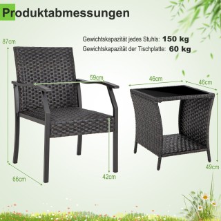 Costway Σετ Βεράντας με Άνετες Καρέκλες και Λειτουργικό Τραπεζάκι ... Costway Σετ Βεράντας με Άνετες Καρέκλες και Λειτουργικό Τραπεζάκι ...