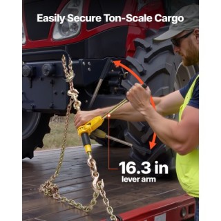 VEVOR Δεσμευτήρας Αλυσίδας με Καστάνια 5/16 ίντσες x 10 πόδια G80 γ...