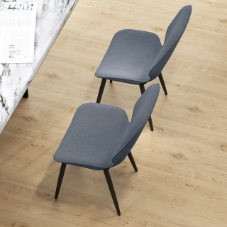 HOMCOM 2 Καρέκλες Τραπεζαρίας, 46x56x86 εκ, Γκρι και Μαύρο 83A-263V... HOMCOM 2 Καρέκλες Τραπεζαρίας, 46x56x86 εκ, Γκρι και Μαύρο 83A-263V...