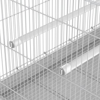 Μεταλλικό Κλουβί Πτηνών με Μπολ για Φαγητό και Λαβή, 60x41x41cm - ... Μεταλλικό Κλουβί Πτηνών με Μπολ για Φαγητό και Λαβή, 60x41x41cm - ...