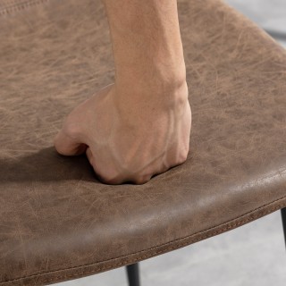 Σετ HOMCOM με 4 καρέκλες τραπεζαρίας Vintage από συνθετικό δέρμα PU... Σετ HOMCOM με 4 καρέκλες τραπεζαρίας Vintage από συνθετικό δέρμα PU...