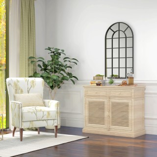 HOMCOM τοξωτός καθρέφτης για σπίτι και γραφείο με βάση τοίχου, σε γ...