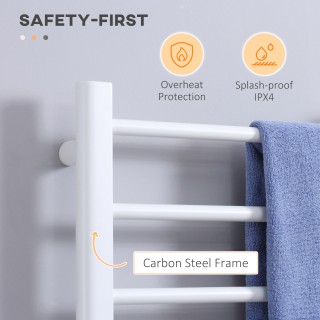 HOMCOM 8 Bar Ηλεκτρικός θερμαντήρας πετσετών με χρονοδιακόπτη και έ... HOMCOM 8 Bar Ηλεκτρικός θερμαντήρας πετσετών με χρονοδιακόπτη και έ...