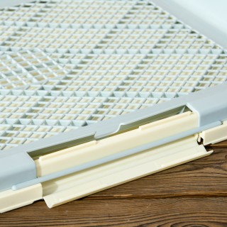 PawHut 3-στρώσεις κουτί απορριμάτων σκύλων με συνθετικό γρασίδι, πλ...