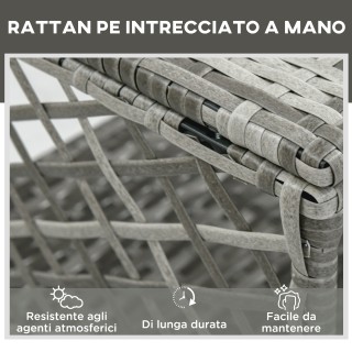 Έπιπλα κήπου Outsunny, Σετ Rattan με ρυθμιζόμενη ξαπλώστρα κήπου κα... Έπιπλα κήπου Outsunny, Σετ Rattan με ρυθμιζόμενη ξαπλώστρα κήπου κα...