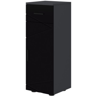 kleankin Ντουλάπα μπάνιου από μοριοσανίδα με συρτάρι και ντουλάπι σ... kleankin Ντουλάπα μπάνιου από μοριοσανίδα με συρτάρι και ντουλάπι σ...