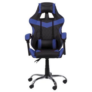 Galileo Καρέκλα gaming υψηλής ποιότητας με μπλε τροχούς 2188575